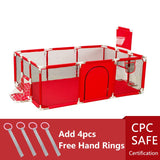 IMBABY Baby Playpens Indoor Baby Corralitos Safety Barriers Basketball Baby Activity Gym Large Parks for Baby Groundbox Fence