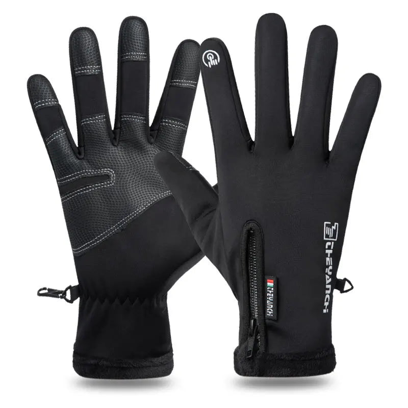 Motorcycle Gloves Winter Thermal Fleece Lined Resistant Waterproof Touch Screen Non-slip Motorbike Riding Glove For Men Women