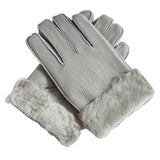 Natural Sheepskin Gloves for Men Winter Warmth Fur Integrated Thicken Outdoor Windproof Cycling Gloves Men's Sheepskin Перчатки