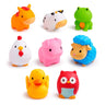 Baby Bath Toys for Kids Bathtub Duck Toy Set,Kids Floating Bath Toys with 6 Pcs  Ducks Fishing Net, Bathroom Toddler Toys Water