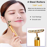 New Electric Face Massager Unique Crescent Shape Facial Roller For Arm Eye Nose Massage Face Lifting Beauty Spa Skin Care Tools