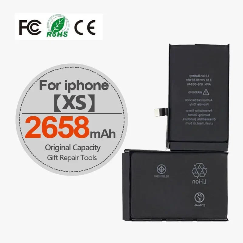 High Capacity Battery For iPhone 4 4S 5 5S 5C SE 2020 6 6S 7 8 SE2 Plus X XR XS 11 Pro Max Mobile Phone Pack New 0 Cycle Seal