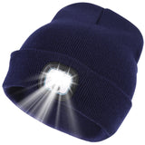 Unisex Beanie Hat with LED Lights, Knit Hat with LED Lights, Headlamp Hat for Nighttime Walking, Fishing, Camping and Hunting