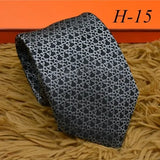 2024 new H Family 100% Silk Tie Creative Stripe Gift for Work Wedding 8cm Suit Accessories necktie  bowties  collared shirt