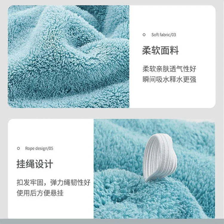 Women Microfiber Towel Hair Towel Bath Towels for Adults Home Terry Towels Bathroom Serviette De Douche Turban for Drying Hair