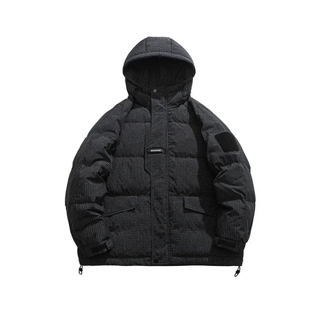 2023Winter High Quality Down Jacket Men Hooded Zip-Up Warm Thickened Couples Outdoor Short Puffer Coat Streetwear  Windbreaker