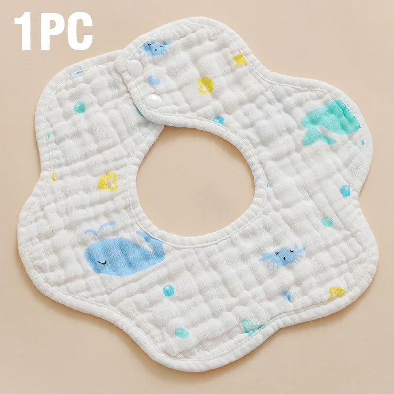 5PCS Baby Bath Towel 100% Cotton 6 Layers Gauze Kid Facecloth Face Wash Wipe Hand Soft Newborn Stuff Handkerchief 30X30cm