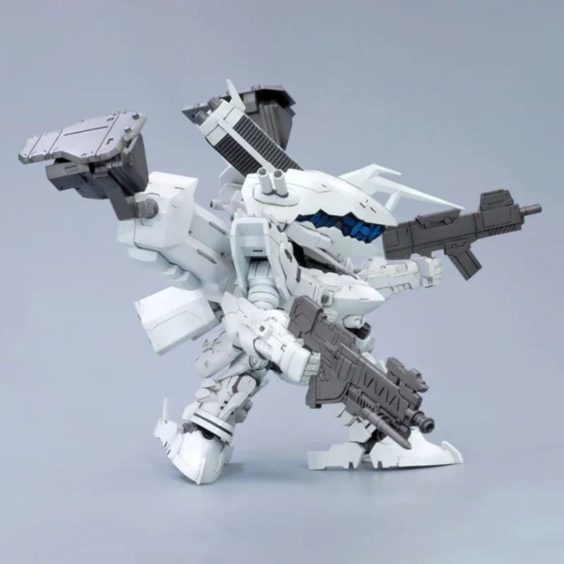 Games Armored Core Anime Figure 1/72 Kp-136 D-style 02 Assembly Model Kit Figurine White Glint Q Version Statue Collectible Toys