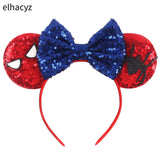 10Pcs/Lot New Colors Mouse Ears Headband Women Festival Party Cosplay Hairband Girls Gift Kids DIY Hair Accessories Wholesale