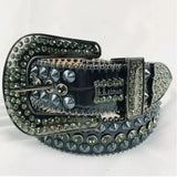 Rhinestone Belts for Women Luxury Diamond Strap Cowgirl Cowboy Bling Crystal Pin Buckle Studded Mens Belts