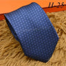 2024 new H Family 100% Silk Tie Creative Stripe Gift for Work Wedding 8cm Suit Accessories necktie  bowties  collared shirt