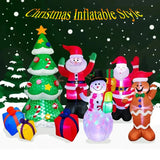 Christmas Inflatable Decoration Toy Built-in LED Lights Inflatable Model Outdoor Ornament Xmas Party New Year Garden Decor