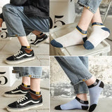 10Pairs Men\'s Spring Summer Sports Thin Socks Breathable Shallow Low Top Sport Short Socks Trendy Boat Sock for Women Men