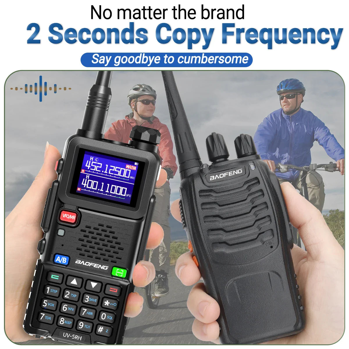 UV-5RH Pro Max 15W Air Band Walkie Talkie Wirless Copy Frequency Tri Power Type-C NOAA Long Range Baofeng 5RM Ham Two Way Radio