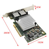 RJ-45 10G Dual-port Ethernet Card X540-T2 PCIE-X8 Network Expansion Adapter Dual-port Network Card Suitable For Multiple Systems