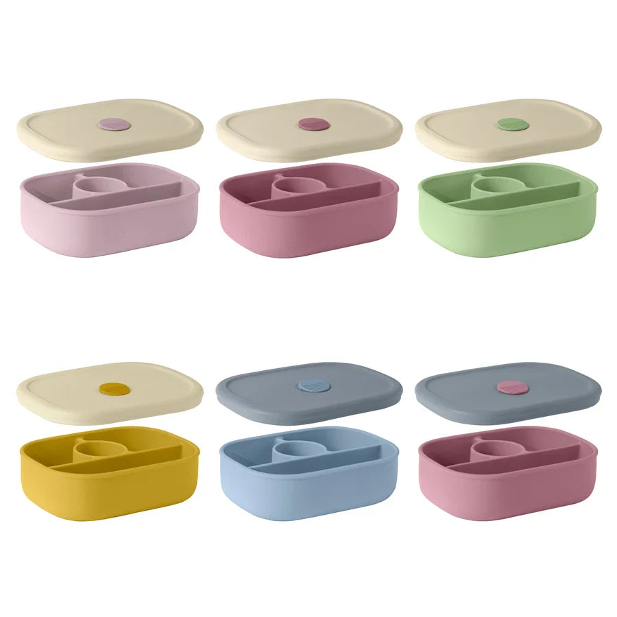 New Silicone Lunch Box For Babies Kids Bento Box Portable Baby Food Storage Container BPA Free Children's Tableware Baby Items