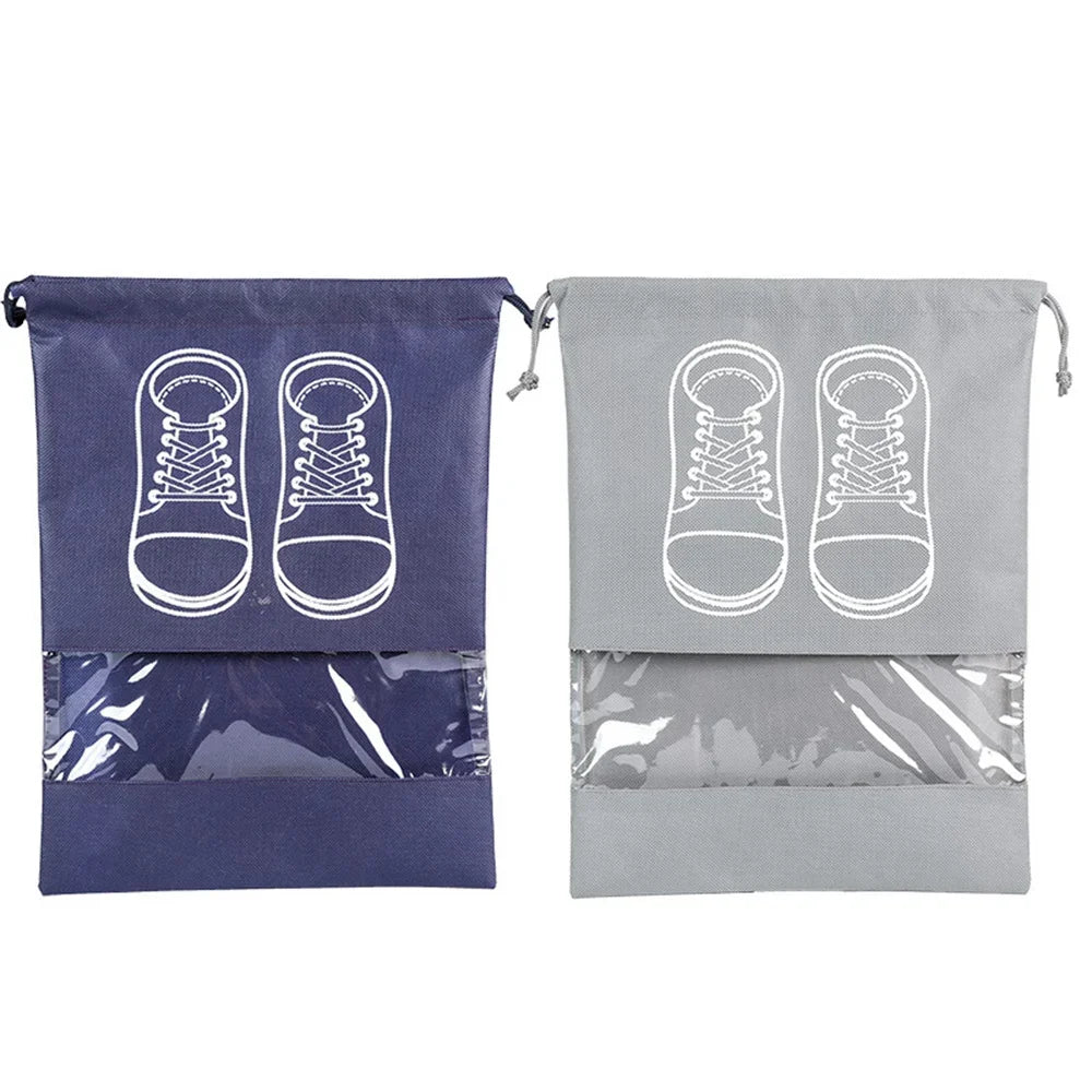 Waterproof Shoe Storage Bag, Thicken Non-woven Fabric, High Quality, Travel, Moisture-proof, Dustproof, Customized Logo, 10Pcs