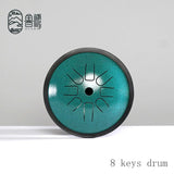 Multicolor 6inch 8 Tones High Treble Notes Partner Mini Drums Steel Tongue Drum C/D Key Professional Treble Supplement Drums