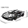 Riceblock Technical 1:14 Racing Sport Car Model Building Blocks Bricks MOC City Vehicle Supercar Adult Toy For Boy Children Gift