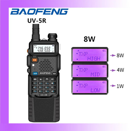 2023 Baofeng UV-5R 5W/8W Walkie Talkie Long Range Walkie Talkie FM Handy Transceiver Portable Ham Radio Walkie Talkie