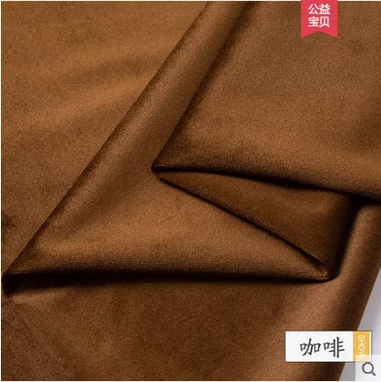 50x155cm Velvet Fabric Thicken Flannel Plush Sofa Fabric Pillow Tablecloth Curtain Gold Velvet DIY Apparel Sewing Fabric 350 G/m