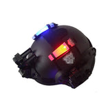 High Brightness Helmet Flashlight 3 Colors Safety Alert Sturdy Survival Signal Light Night Cycling Light