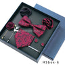 Luxury High Grade Mens Tie Set Nice Gift Box Silk Tie Necktie Set 8pcs Inside Packing Festive Present Pocket Squares