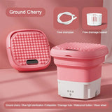 Multi-purpose Portable Washing Machine Foldable Mini Washing Machine 2.8L Washing Capacity 3 Modes Mini Washer for Daily Use