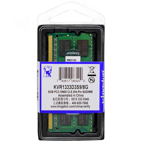 Kingston memory Laptop Ram DDR3L DDR3 8GB 4GB 1333Mhz 1600Mhz 1866Mhz SO-DIMM PC3-10600 12800 14900 Notebook DDR3 DDR3L