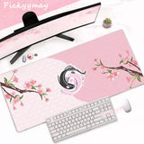 Pink Cherry Blossoms Mousepad Home Computer Table Large Pc Mouse Pad Art Sakura Keyboard Mause Rug Desk Mat Office Accessories