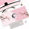 Pink Cherry Blossoms Mousepad Home Computer Table Large Pc Mouse Pad Art Sakura Keyboard Mause Rug Desk Mat Office Accessories