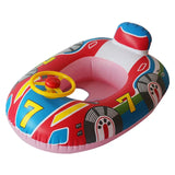 Infant Baby Float Swimming Seat Circle Inflatable Pool Swimming Ring Baby Water Seat with Sunshade Summer Beach Party Toys