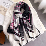 2022 New Design Brand Women Scarf Fashion Print Cotton Spring Winter Warm Scarves Hijabs Lady Pashmina Foulard Bandana Plaid