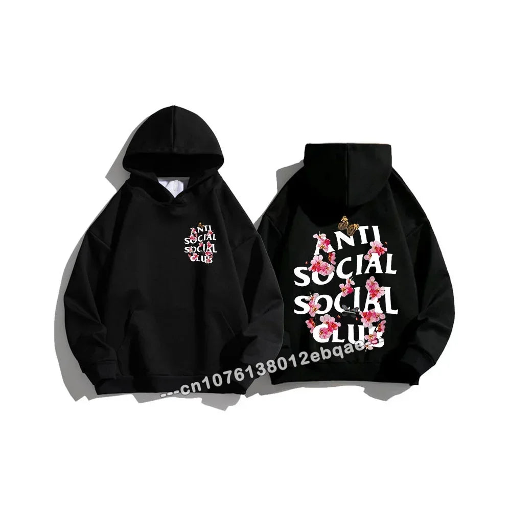 Anti Social Lifting Club Winter Sweatshirt Plus Size Hoodie Sweater Women's Sayings Quote Letters Printed Autumn Female Clothing