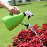 Plastic Watering Can Indoor Garden Plants Pressure 2 In 1 Spray Water Kettle Adjustable Sprayer 1L