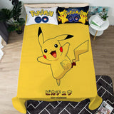 Animation Derivatives Keeppley Pokemon Pikachu Bed Flat Sheet Coverlet Kids Room Bed Sheet Bed Linen Bedding Sets Pillowcases