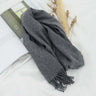 Men Scarf 100% Wool Plaid Warm Soft Muffler Female Winter Autumn Couple Cashmere Windproof Stripe Tassel Shawl Male Thick Scarf