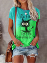 Summer New Women's Fashion T-shirt Round Neck Plus Size Shirt Tops 3D Printed Casual T Shirt Regular Street Femmes Wear