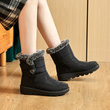 Waterproof Winter Boots for Women 2023 New Faux Fur Long Plush Snow Boots Woman Platform Ankle Boots Warm Cotton Couples Shoes