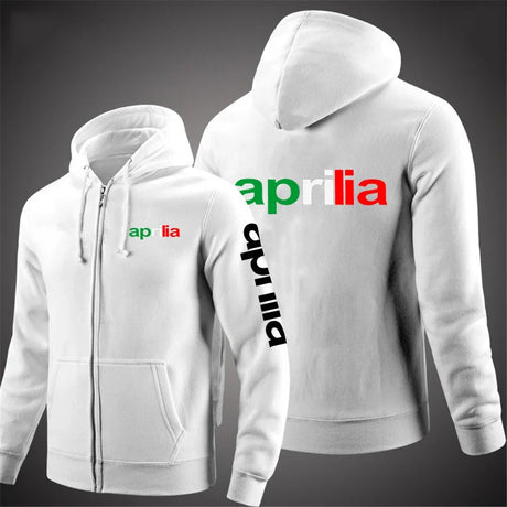 Motorcycle Aprilia Spring Autumn 2024 Custom Cardigan Tops zipper Hoodies Jacket Print Clothing Fashion Casual Sweatshirt Coats