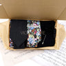 Viola Design Gift Box Hot Solid Floral Cotton Sock Necktie Set Clip Cufflinks Pin Hanky Men Wedding Party Daily Cravat Accessory