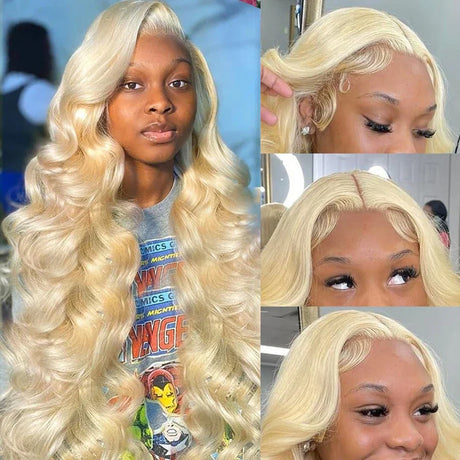 Melodie HD 30 40 Inch 250% 613 Blonde Body Wave 5X5 Glueless Ready to Wear 13x6 Lace Front Human Hair Wigs 13x4 Lace Frontal Wig