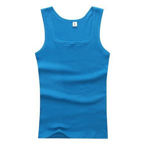 Men Muscle Vests Cotton Underwear Sleeveless Slim Tank Top Vest Undershirts Gymclothing Bodybuilding Tank Tops Slash Neck