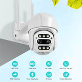 BESDER 8MP 4K PTZ IP Camera 8x Zoom Dual-Lens Human Detect CCTV Camera Outdoor CCTV Wifi Video Surveillance Camera ICSEE Alexa