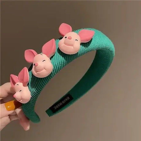 Korean Colorful Bear Headband Girl Cartoon Headwear Kids Animal Headdress Women Fashion Hair Hoop Makeup Adult Hair Accessories