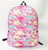 Sanrio Anime My Melody Kuromi Cinnamoroll Student Bag Backpack Parent-child Lightweight Tarp Backpacks For Children Kawaii Toys