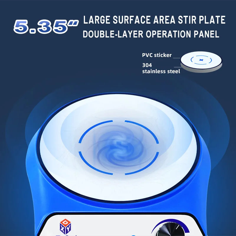 DXY LCD Digital Laboratory Magnetic Stirrer with two Stir Bar Home Mini Drink Sauces Coffee Mixer 3000/5000ml Vortex Equipment