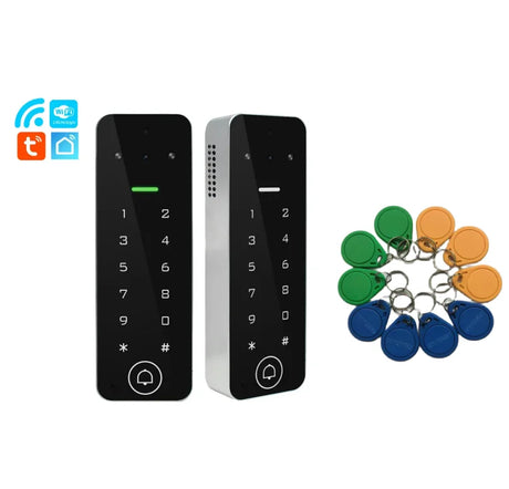 TuyaSmart WiFi Video Intercom Access control System Keypad Fingerprint With Doorbell for Villa apartment Outdoor Metal Case IP65