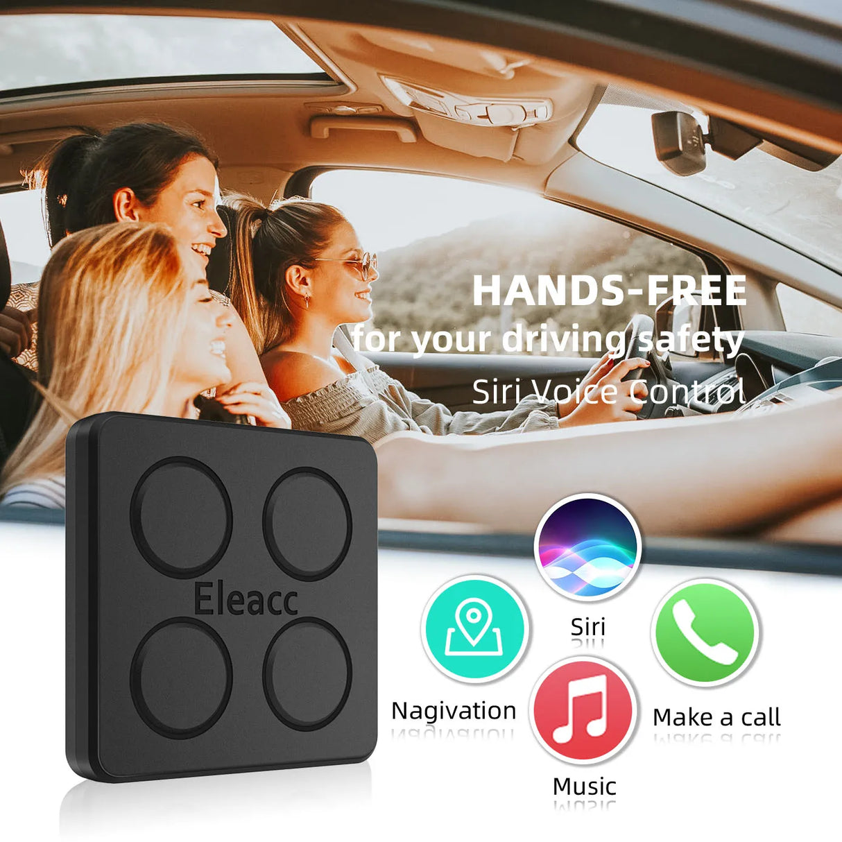 ELEACC Wired to Wireless CarPlay Auto 5G Ai Box YouTube IPTV Adapter Car Intelligent System Multimedia Player For Apple Carplays