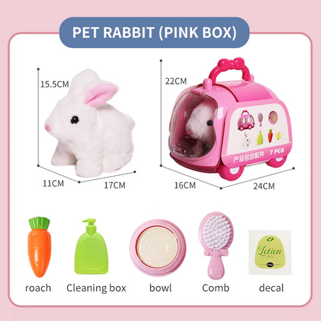 Children's Bunny Puppy Pet Electric Stuffed Toy Girl Doll Baby Birthday Gift